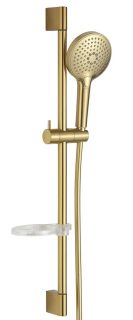 Душевой гарнитур AQUAme AQM8101GG с мыльницей глянцевое золото